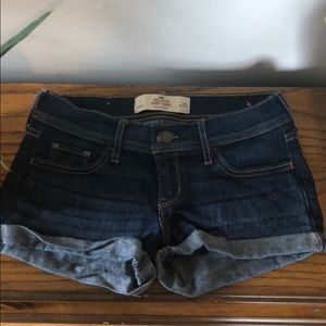 Denim hollister shorts